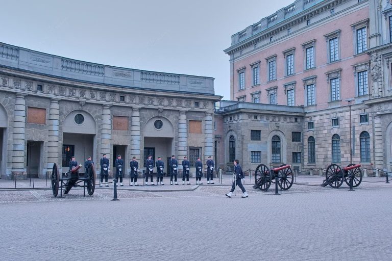 Changing of the guards at the Royal Palace, Stockholm, Sweden