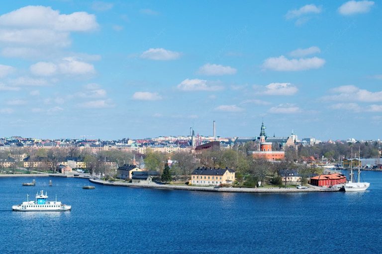 Panorama view from Fjällgatan View Point, Stockholm, Sweden