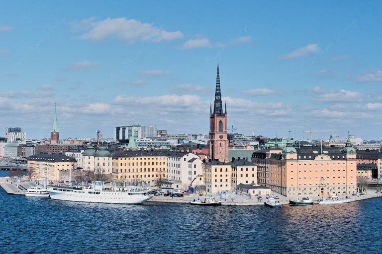 Panorama view from Monteliusvägen Viewing Point, Stockholm, Sweden